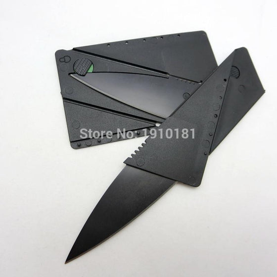 12pcs Multi-purpose Stainless Steel + ABS Credit Card knife Portable tool card mini Folding Knife card wallet tool camping knife