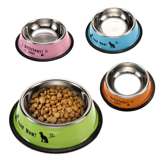 Stainless Steel Pet Feeding Bowl Anti-skid