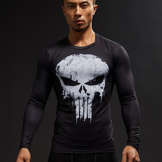 Punisher Compression Shirts Long Sleeve