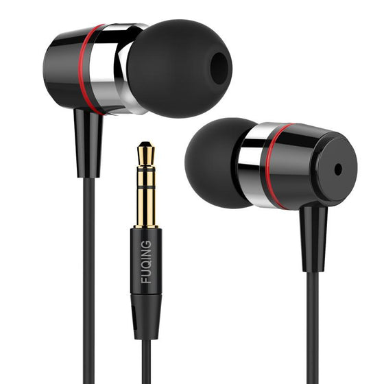 Inpher FUQING Bass In-ear Earphones Super Clear Metal Earphone Noise isolating Earbud For iphone 6 Meizu Xiaomi MP3 PC