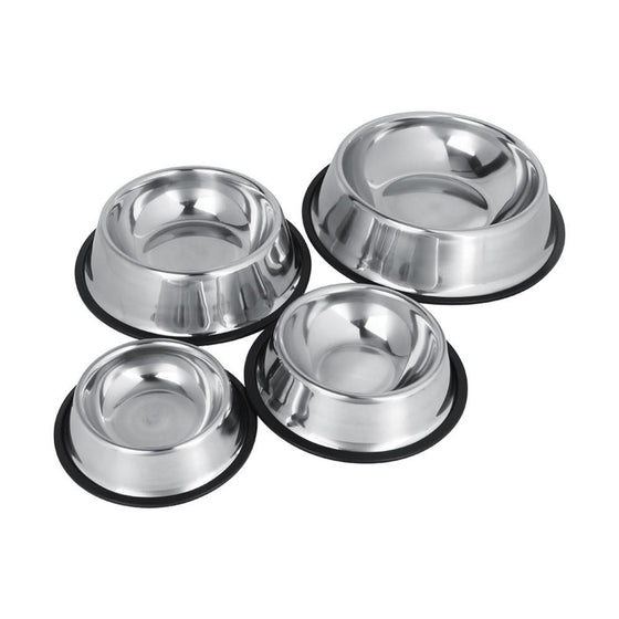 Stainless Steel NoSlip Dog  Food Water Bowl