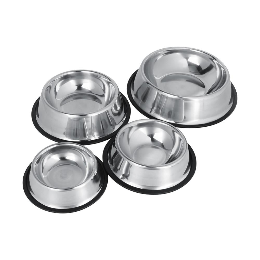 Stainless Steel NoSlip Dog  Food Water Bowl