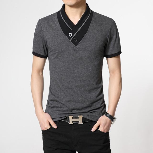 Mens T Shirt Slim Fit Crew Neck