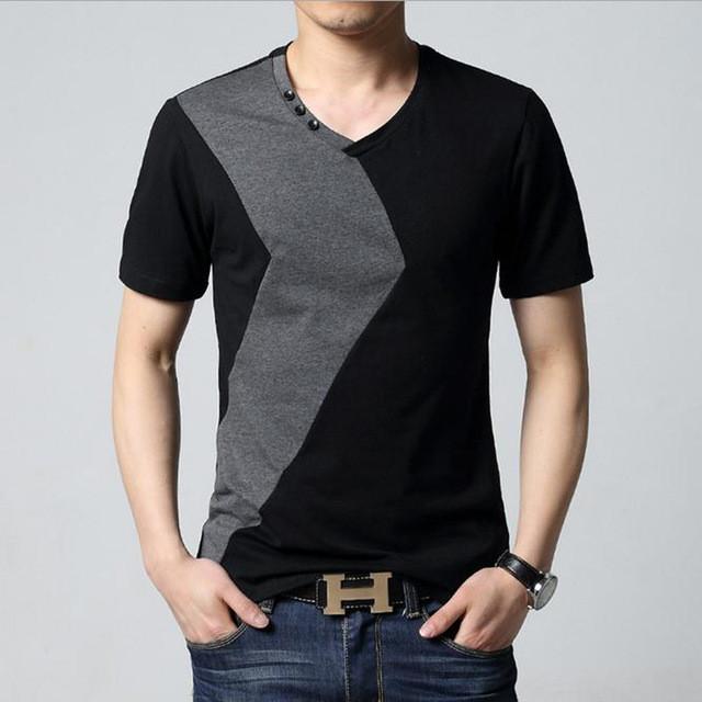 Mens T Shirt Slim Fit Crew Neck