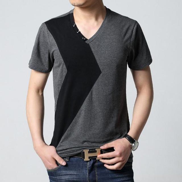 Mens T Shirt Slim Fit Crew Neck