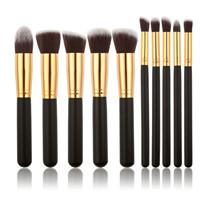 10 pcs Synthetic Makeup Brush Set