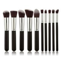 10 pcs Synthetic Makeup Brush Set