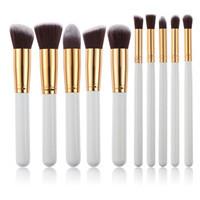 10 pcs Synthetic Makeup Brush Set