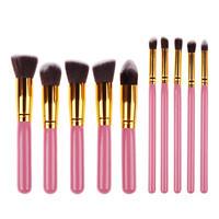 10 pcs Synthetic Makeup Brush Set