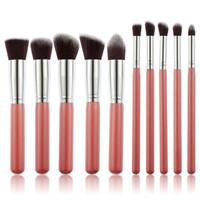 10 pcs Synthetic Makeup Brush Set