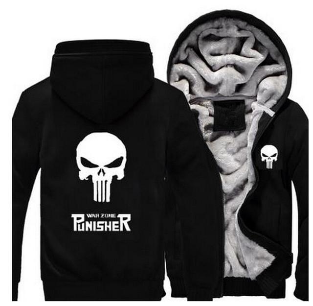 Punisher Skull  Zipper Hoodie
