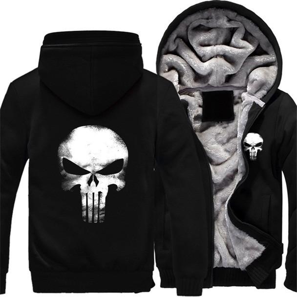Punisher Skull  Zipper Hoodie
