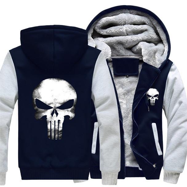 Punisher Skull  Zipper Hoodie