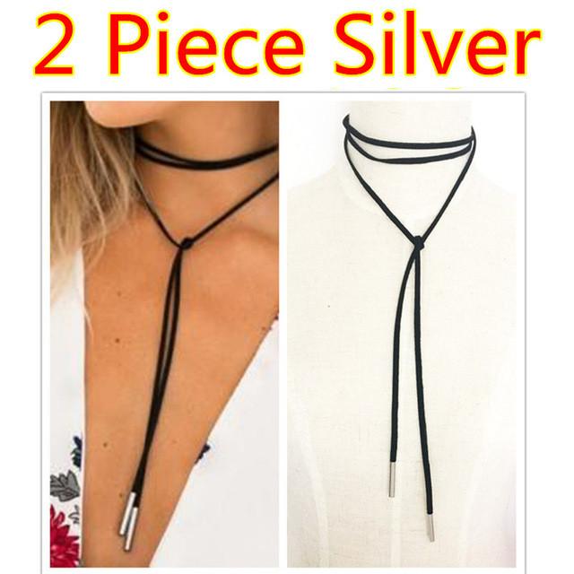 Rope style choker necklace