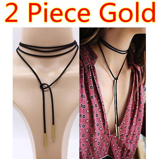 Rope style choker necklace