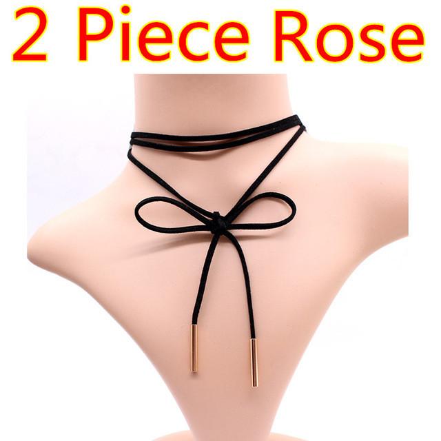 Rope style choker necklace