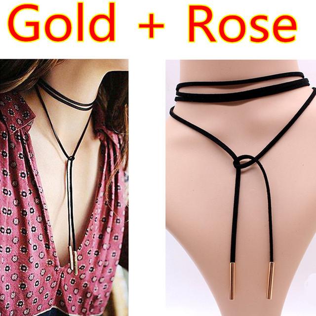 Rope style choker necklace