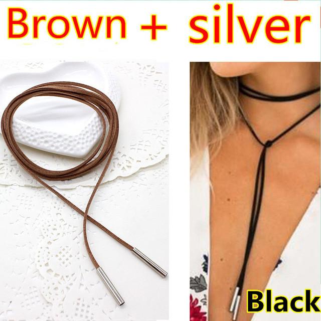 Rope style choker necklace