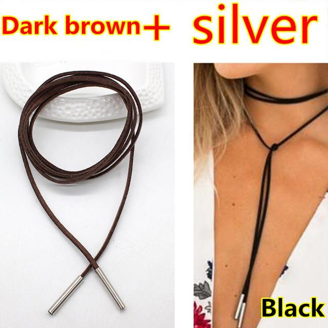 Rope style choker necklace