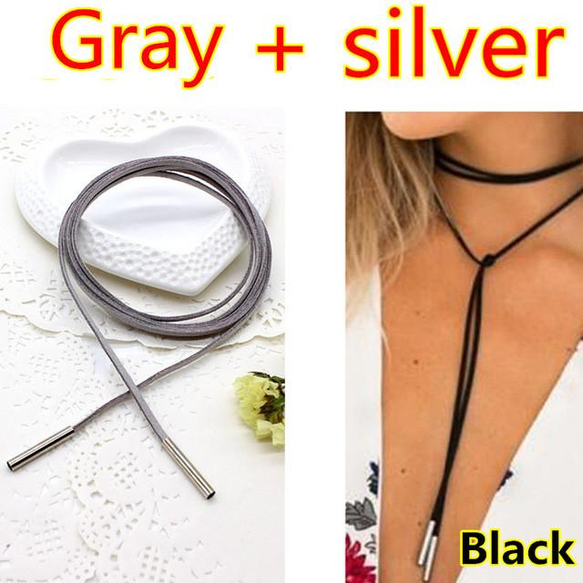 Rope style choker necklace