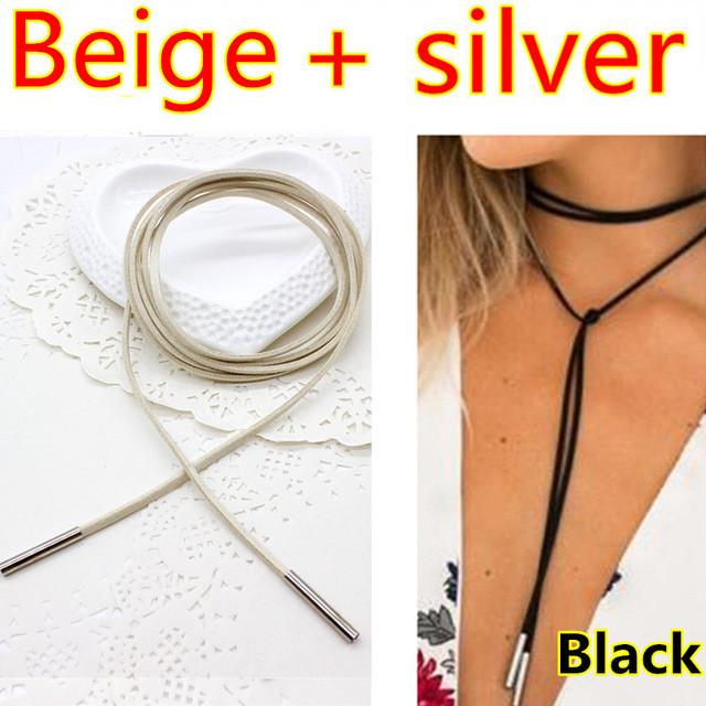 Rope style choker necklace