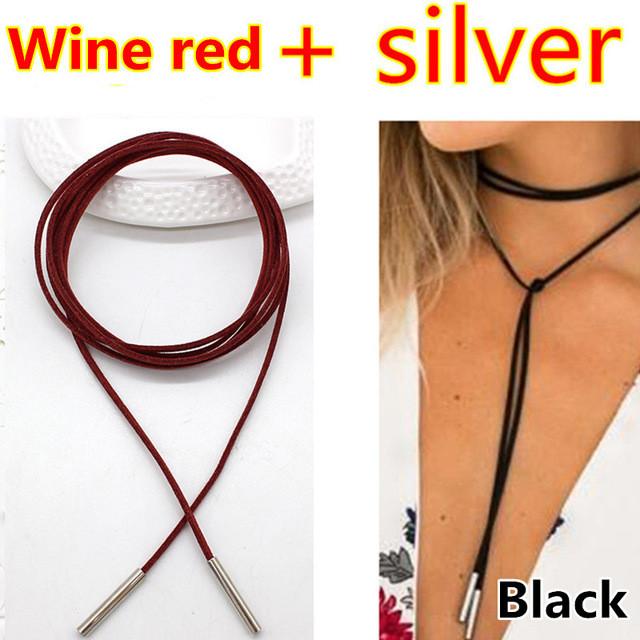 Rope style choker necklace