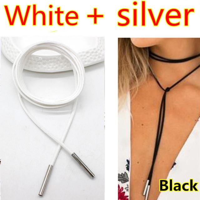 Rope style choker necklace