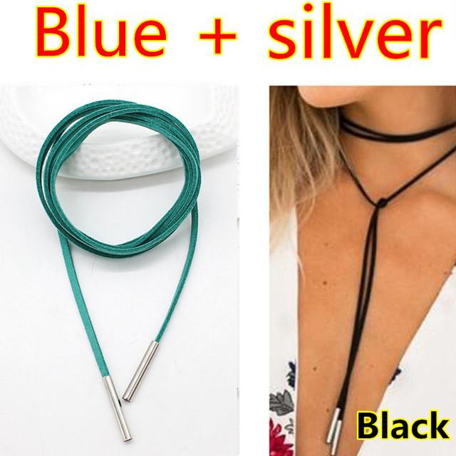 Rope style choker necklace