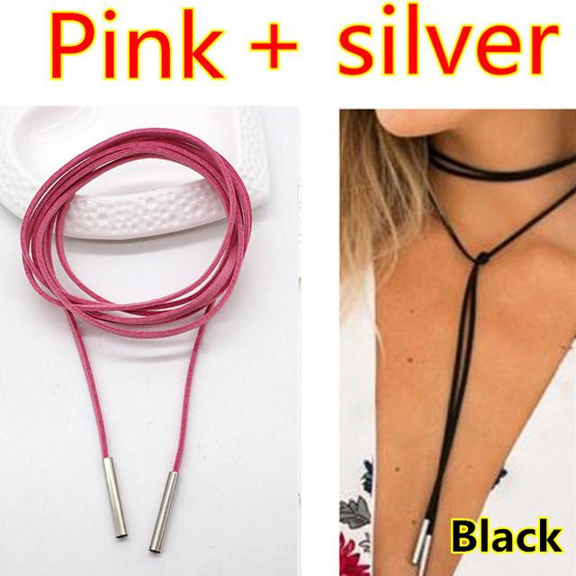 Rope style choker necklace