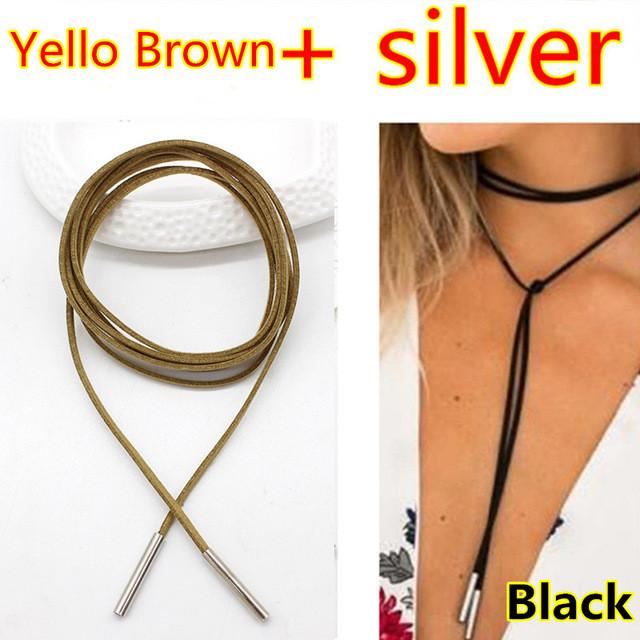 Rope style choker necklace
