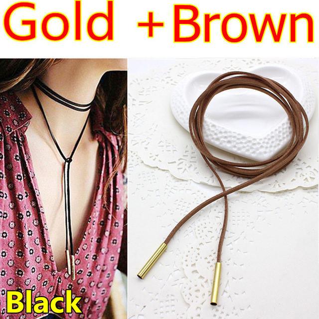 Rope style choker necklace