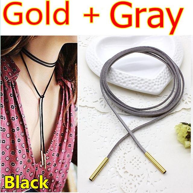 Rope style choker necklace