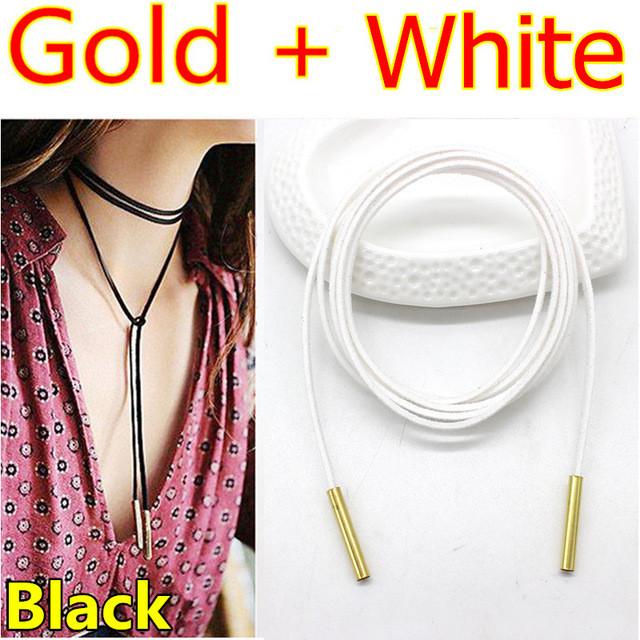 Rope style choker necklace