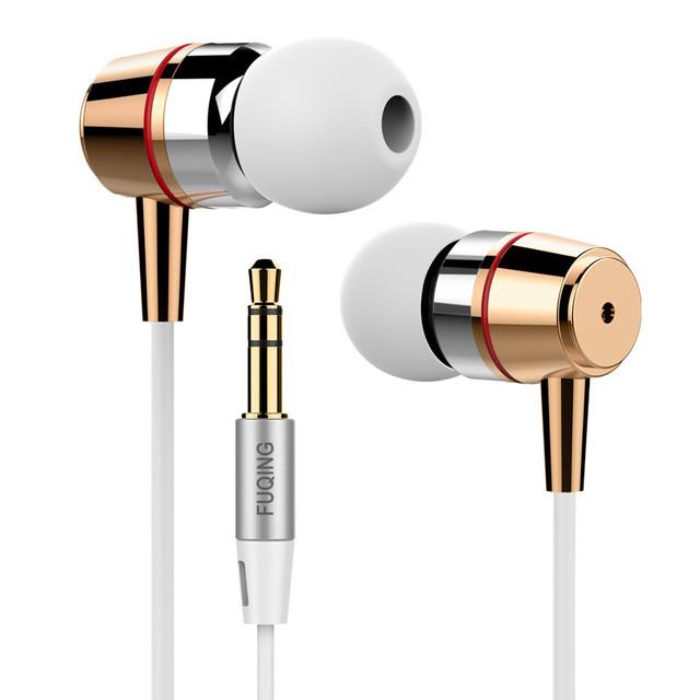 Inpher FUQING Bass In-ear Earphones Super Clear Metal Earphone Noise isolating Earbud For iphone 6 Meizu Xiaomi MP3 PC