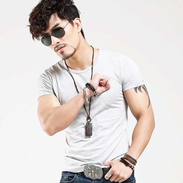 cotton v neck short sleeve t shirt