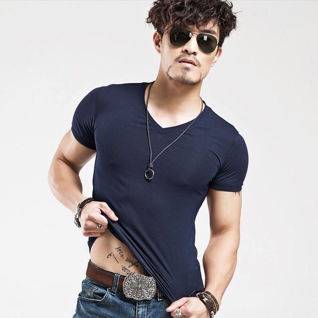 cotton v neck short sleeve t shirt