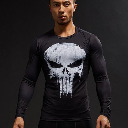 Punisher Compression Shirts Long Sleeve