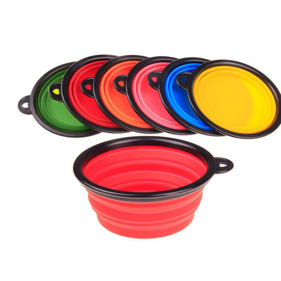 Portable Folding Drinking Feeding Bowl
