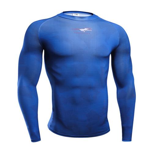 Fitness T shirt Men Compression shirts long sleeve