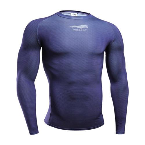 Fitness T shirt Men Compression shirts long sleeve