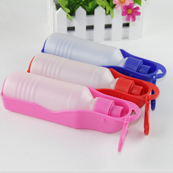 Sale Pet Bowl Automatic Pet Feeder Comedero Perro Plastic Water Feeding Bowl Dog for Travel Drinking Bottle 250ml Supplies