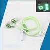 Cute Glow In The Dark  Metal Earphones Earbuds With Mic Glowing Zipper Headset Luminous Lighting Stereo Handsfree earpiece
