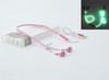 Cute Glow In The Dark  Metal Earphones Earbuds With Mic Glowing Zipper Headset Luminous Lighting Stereo Handsfree earpiece
