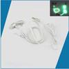 Cute Glow In The Dark  Metal Earphones Earbuds With Mic Glowing Zipper Headset Luminous Lighting Stereo Handsfree earpiece