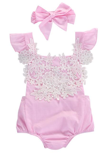 Baby Girls Lace Bodysuit