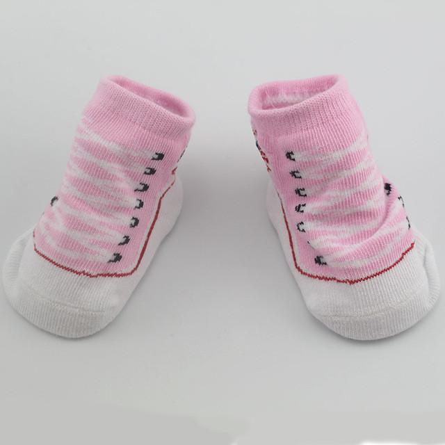 1 Pair Baby Socks with Rubber Sole
