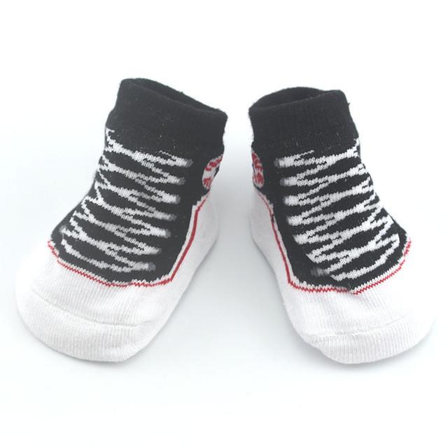 1 Pair Baby Socks with Rubber Sole