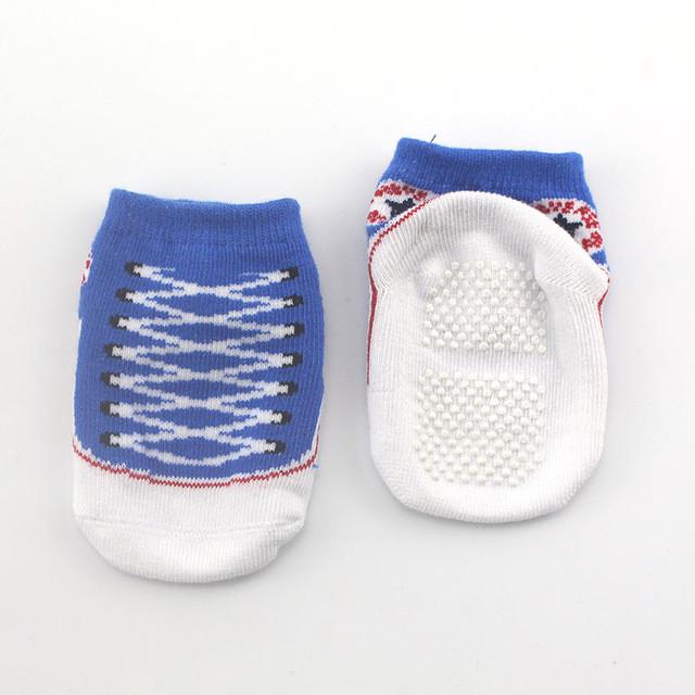 1 Pair Baby Socks with Rubber Sole