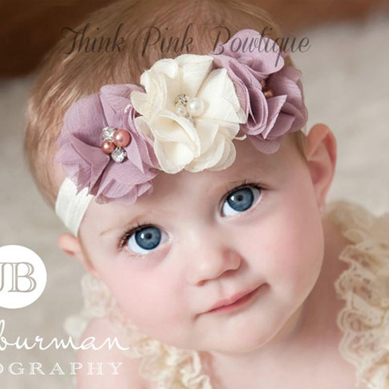 Pearl Rhinestone Ribbon Headband