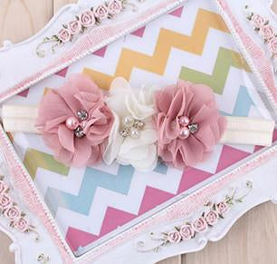 Pearl Rhinestone Ribbon Headband